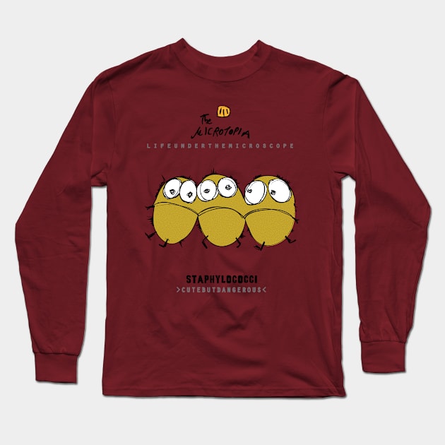 Staphylococci Long Sleeve T-Shirt by The Microtopia